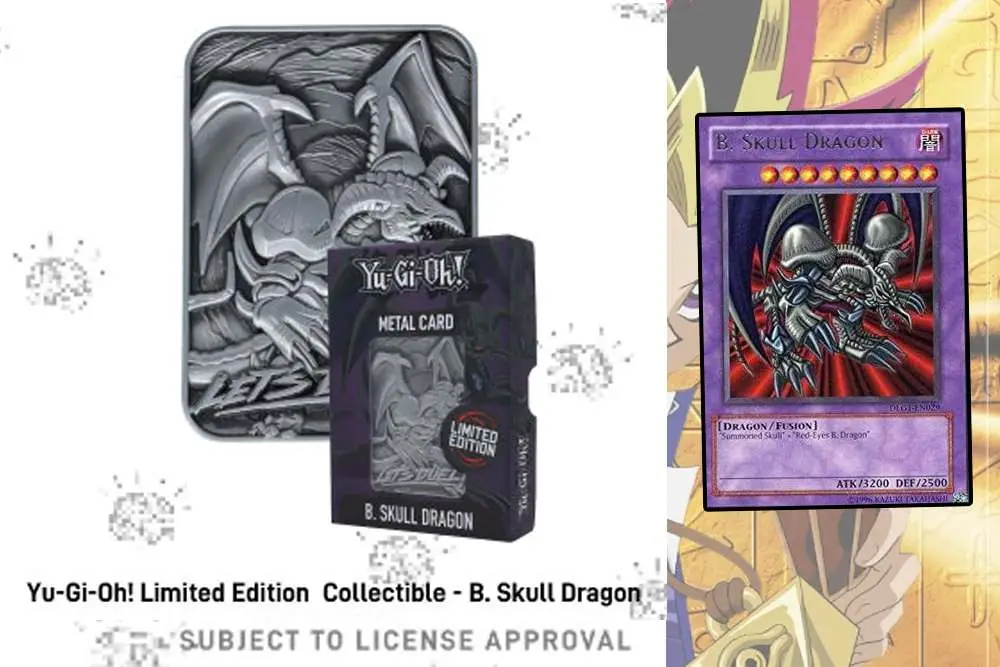 Figurine yu gi oh! ltd ed metal b.skull dragon